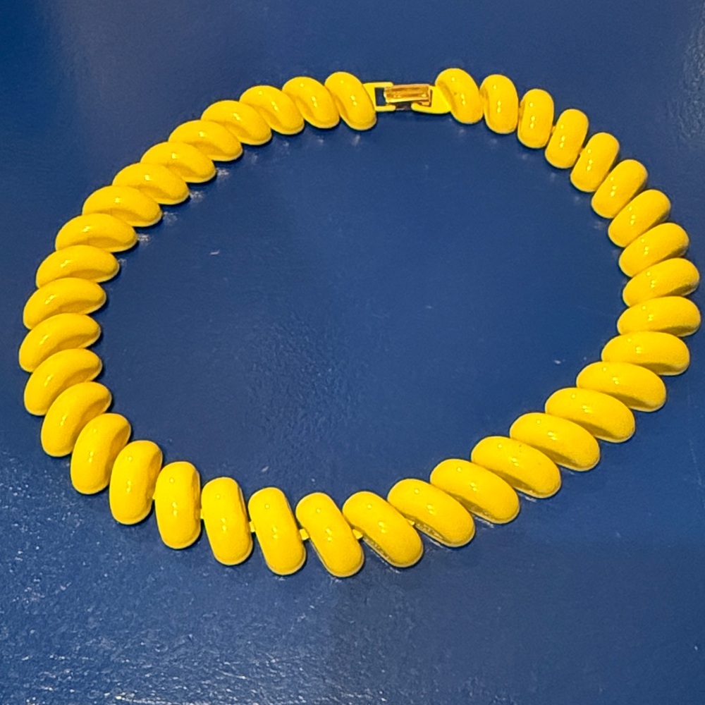 Vintage Napier Bold Yellow Necklace